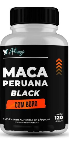 Maca Peruana Negra 120cps Black Com Boro Original Always Fit