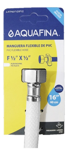 Canilla  Flexible 2 Piezas P/ Lavamano Fregadero 1/2 X 1/2 