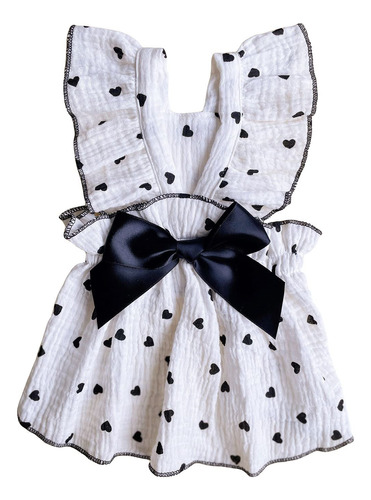 Qwinee Vestido Con Estampado De Corazon Para Perro Y Gato, D