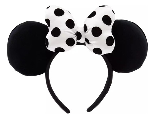 Diadema De Adulto Orejas De Minnie Mouse Polka Dot De Disney Color Blanco