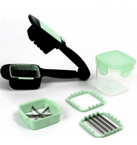Imagem 1 de 10 de Cortador Fatiador De Legumes Vegetais 5 Em 1 Quick Cutter