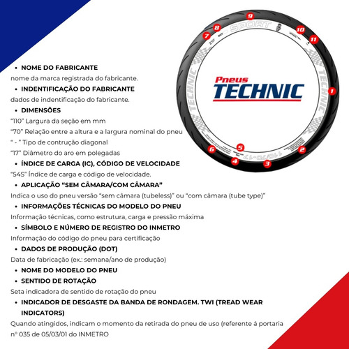 Pneu 90/90-18 Traseiro S/câmara Yes Cg125/150 Titan Technic
