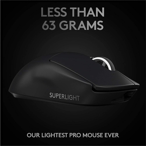 Mouse gamer de juego inalámbrico recargable Logitech Pro Series Pro X Superlight negro