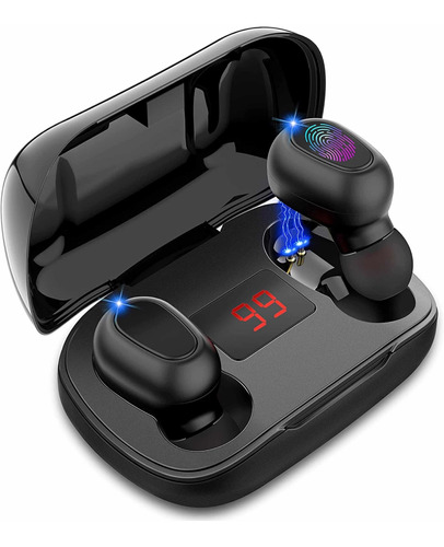 Jecoo Mini Audífonos Inalámbricos Bluetooth 5.0 Auriculares 