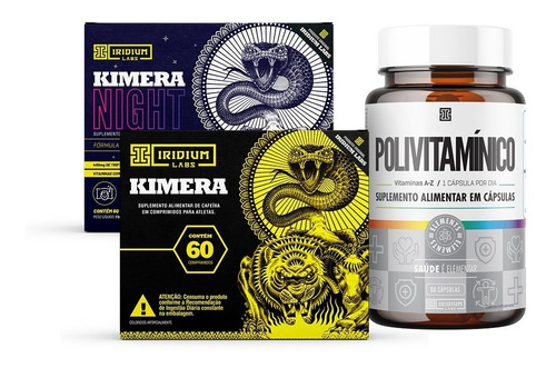 Kit Kimera Thermo + Kimera Night + Polivitaminico Sabor Sem sabor