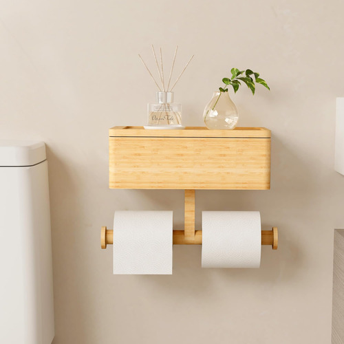 Soporte De Papel Higiénico 3 En 1 Wealone Con Caja De Almace