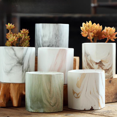 Macetero De Ceramica, Modelos Variados Pack 3