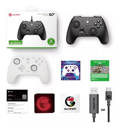 Controle Joystick Gamesir G7 Xbox - 2 Placas Frontais C/ Fio