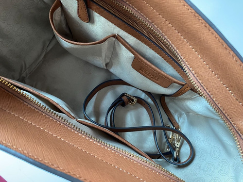 Bolso Michaelkors Selma Satchel Marrón Piel Saffiano Marrón (Usado)