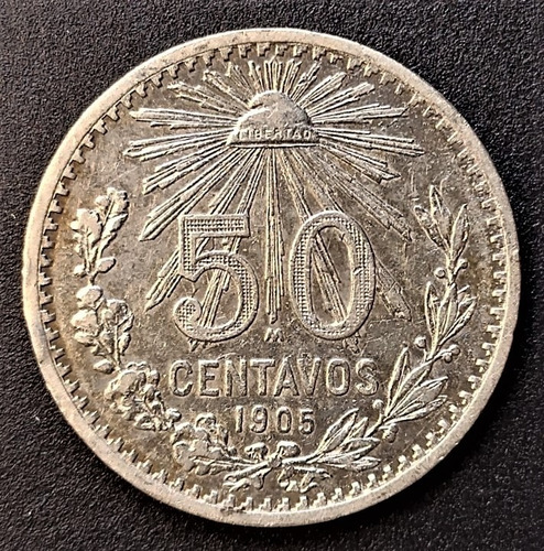 50 Centavos 1905 Mo Primera Fecha