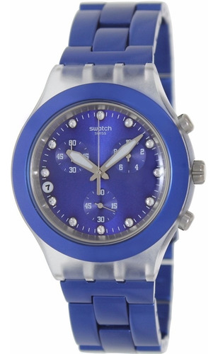 Relógio Swatch Full Blooded Navy Svck4055ag