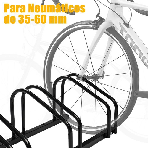 Bicicletero Soporte Portabicicletas Acero Para 4 Bicicletas