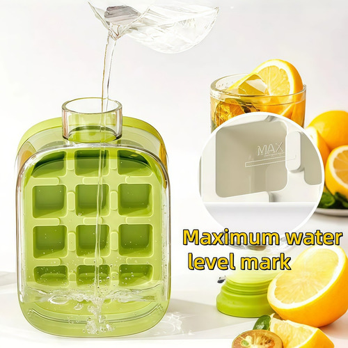 Moldes Reutilizables Para Cubitos De Hielo De 2 Piezas