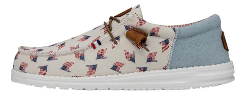 Hey Dude Wally Americana Bandera Talla 11 | Mocasines De Hom