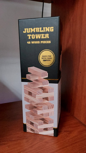 Jenga Bloques De Madera 48 Piezas