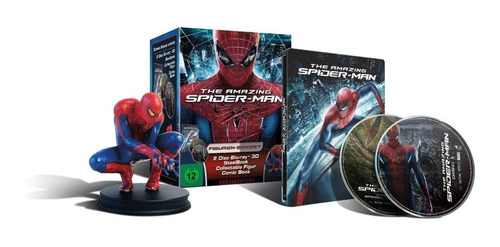 Blu Ray 3d O Espetacular Homem Aranha Steelbook E Estátua 