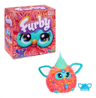 Furby En Español Muñeco Peluche Interactivo Coral Hasbro