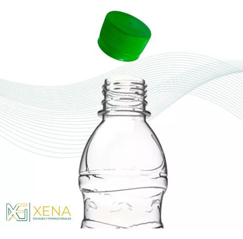 Botella Pet Para Aguas Jugos 250 Ml Tapa Seguridad X 50