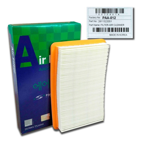 Imagen 1 de 9 de Filtro Aire Motor Elantra 1.5 1998 1999 2000 Original