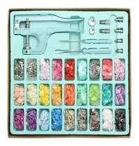 Comprar Broches Plásticos Kit 300 Sets Con Alicate Ojetes Y Otros