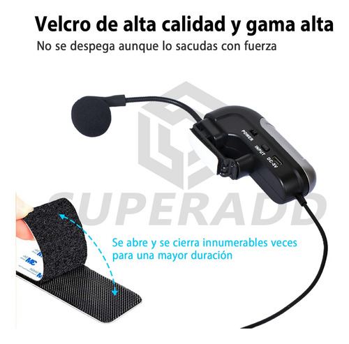 Micrófono Profesional Superadd Kx823 Para Acordeón Negro