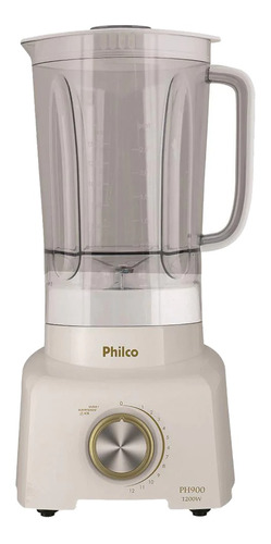 Liquidificador Philco PH900 3 L branco e dourado com jarra de acrílico 127V