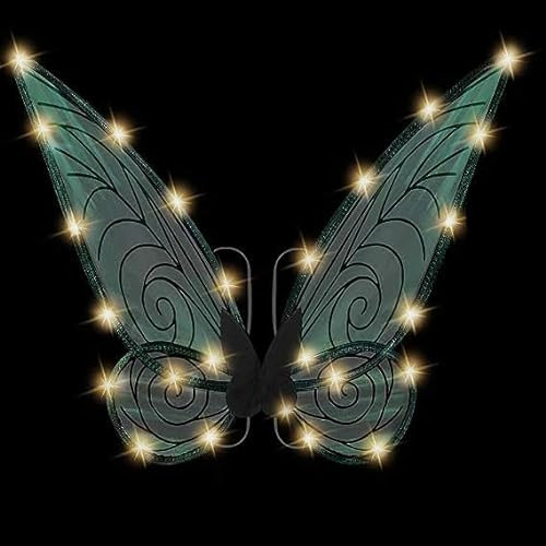 Alas De Hada Luces Adultos - Alas De Mariposa Led Niña...