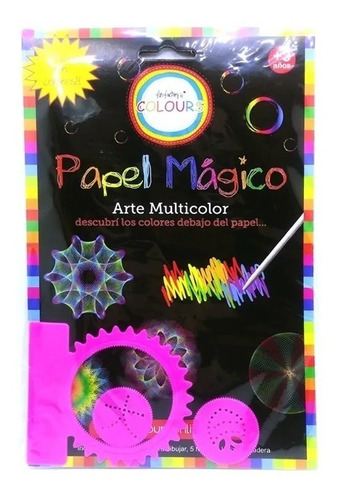 Papel Mágico Con Espirografo Arte Multicolor Sharif Express