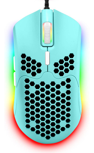 Mouse Gamer Rgb Backlit Honeycomb Green