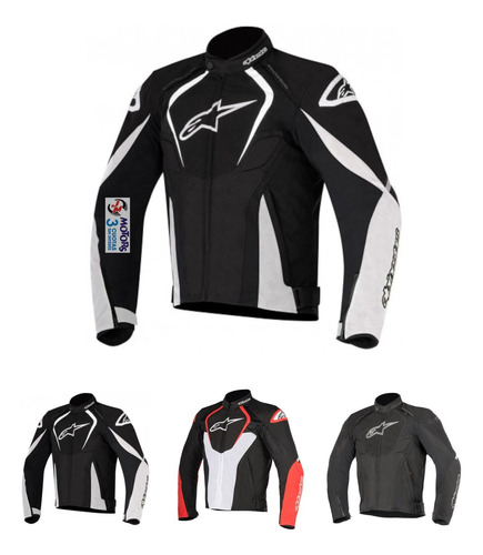 Jm Campera Alpinestars T-jaws Negra Roja Negra Gris Blanca