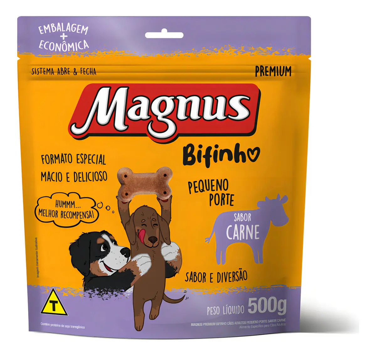Magnus Bifinhos Cães Pequeno Porte Sabor Carne 500 G