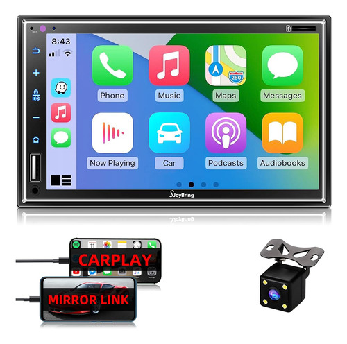 Estéreo Para Auto Compatible Con Apple Carplay, Pantalla 2 D