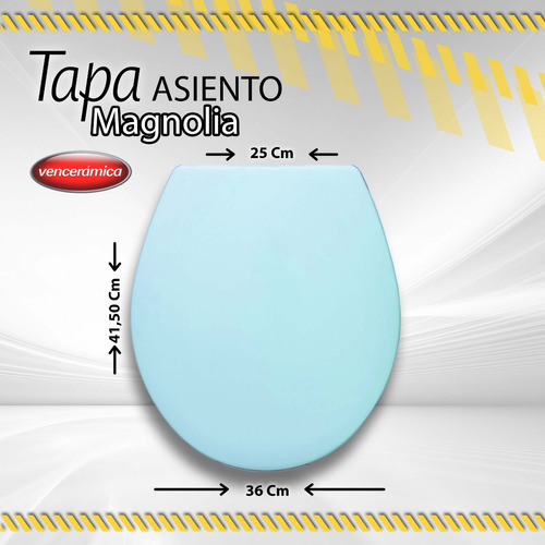 Tapa Asiento Magnolia Venceramica Azul Claro / 