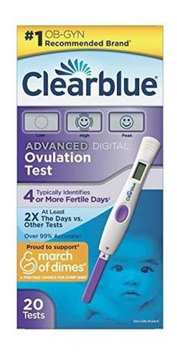 Clearblue Kit Predictor Digital Avanzado De Ovulación, 20