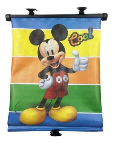 Pantalla Para Bloqueo Solar Retractil Baby Mickey Azul