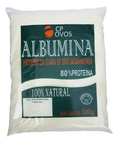 Albumina CP OVOS - 80% Proteína - 500g