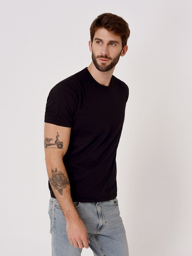 Imagen 4 de 7 de Remera Lisa Hombre Básica Trabajo - Mauro Sergio