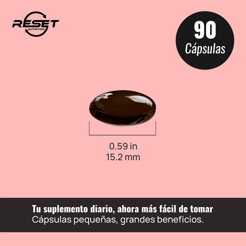 Reset Nutrition® Cranberry Concentrate 90 Cápsulas | Concentrado De Arándano Suplemento Alimenticio para Salud Urinaria, Antioxidante y Apoyo Inmunológico.