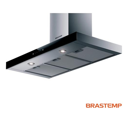 Coifa Parede Brastemp 90cm Tbox 03vel Turbo Bae90ar