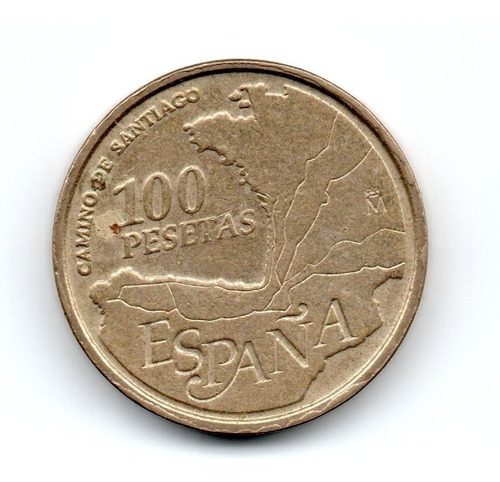 España Moneda 100 Pesetas Año 1993 Km#922 Camino De Santiago