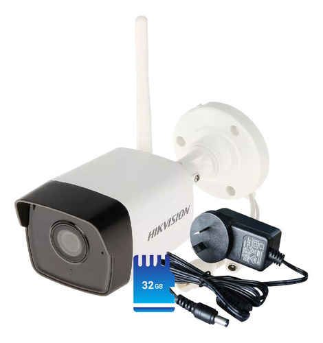 Kit Camara Seguridad Wifi Hikvision Full Hd + Memoria 32gb