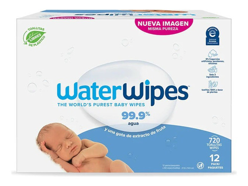 Toallas Húmedas Water Wipes (12x60)