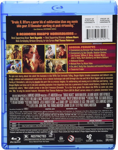 Boogie Nights : Juegos De Placer Paul Thomas Anderson (Usado)