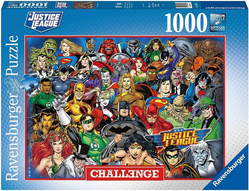 Justice League Challenge Rompecabezas Ravensburger 1000 Pzas