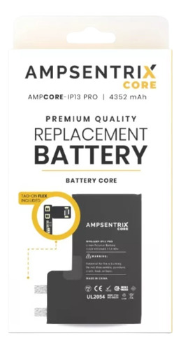 Bateria Ampsentrix Core Tag-on Flex Para iPhone 13 Pro 
