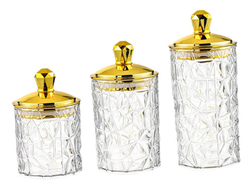Frascos De Almacenamiento De 3pcs, Botes De Dulces Argyle