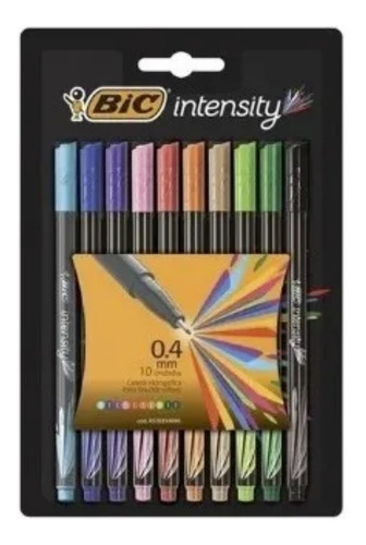 Microfibras Bic Clásicas Intensity X 10 Unidades