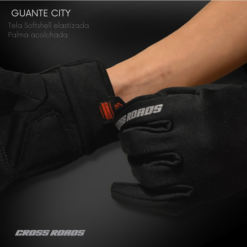 Guantes Moto Cr Cross Roads City Negro -allmotors On Line-