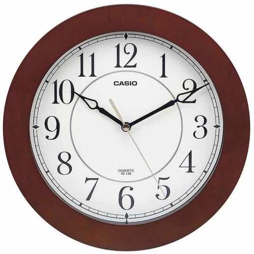 Reloj De Pared Casio Iq126 Maquinaria Silenciosa Original