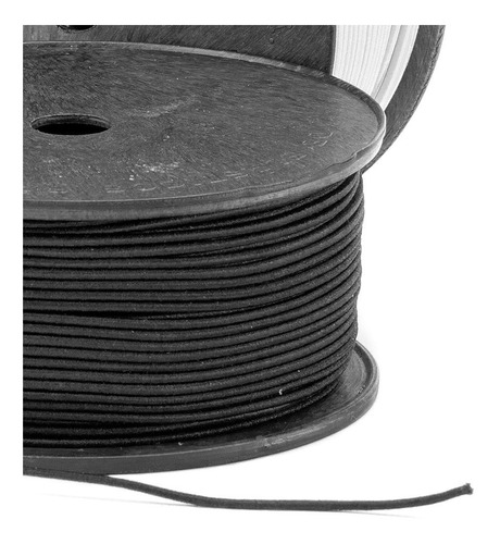 Elastico Roliço Preto -rabo De Rato Original 100 Mts X 2,5mm